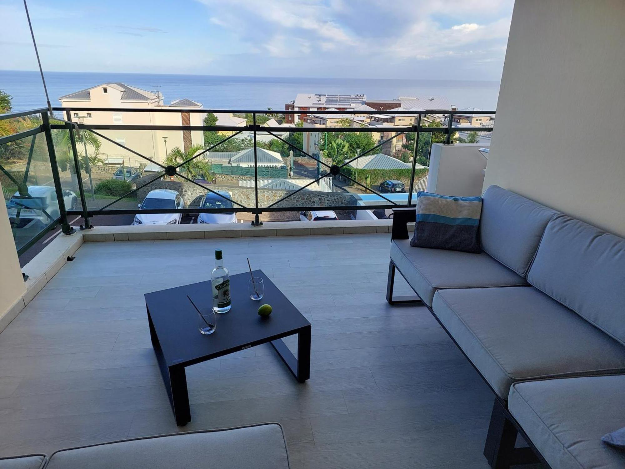 Beau T3 Litchi Vue Ocean Piscine Apartment Сен Жилс ле Бен Екстериор снимка